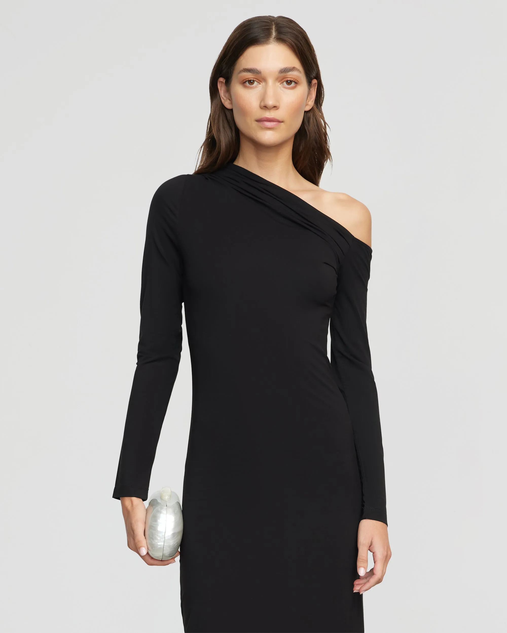 Alina Off-Shoulder Jersey Dress