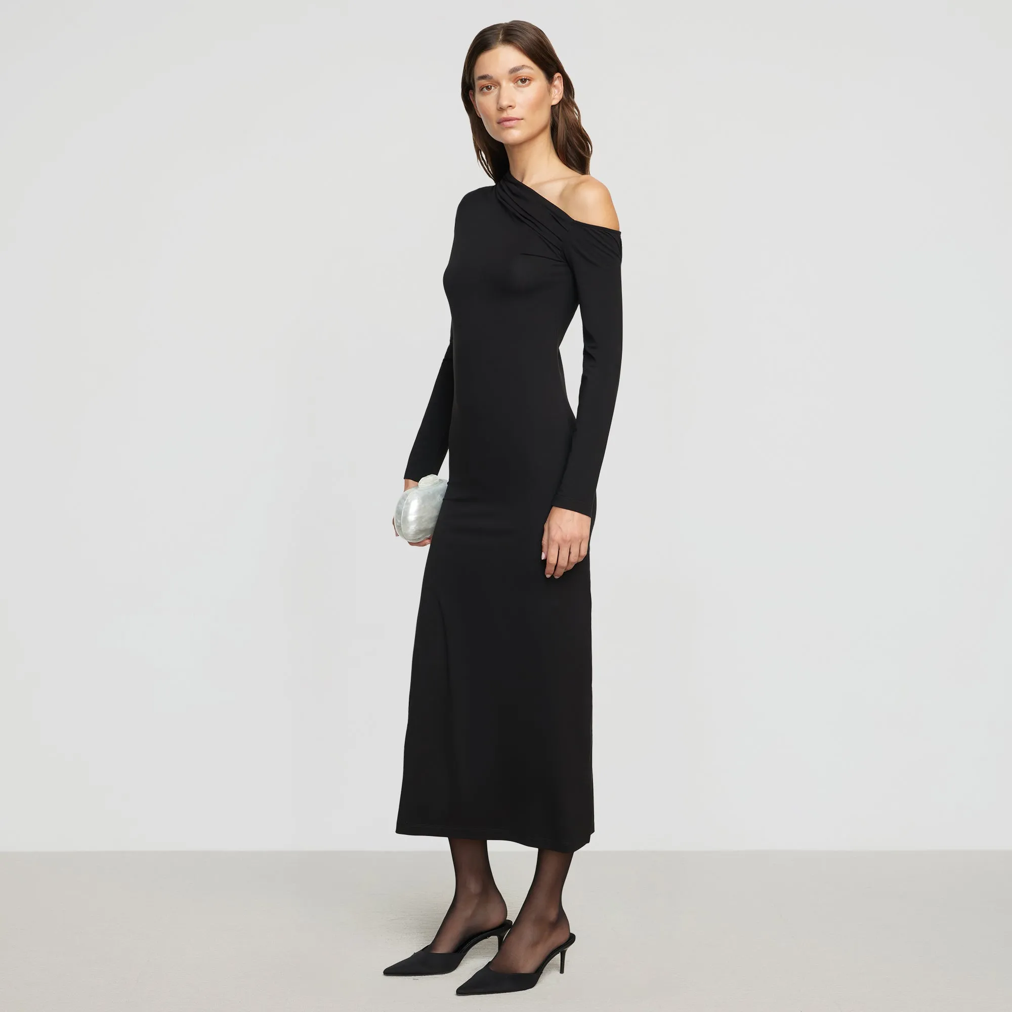 Alina Off-Shoulder Jersey Dress