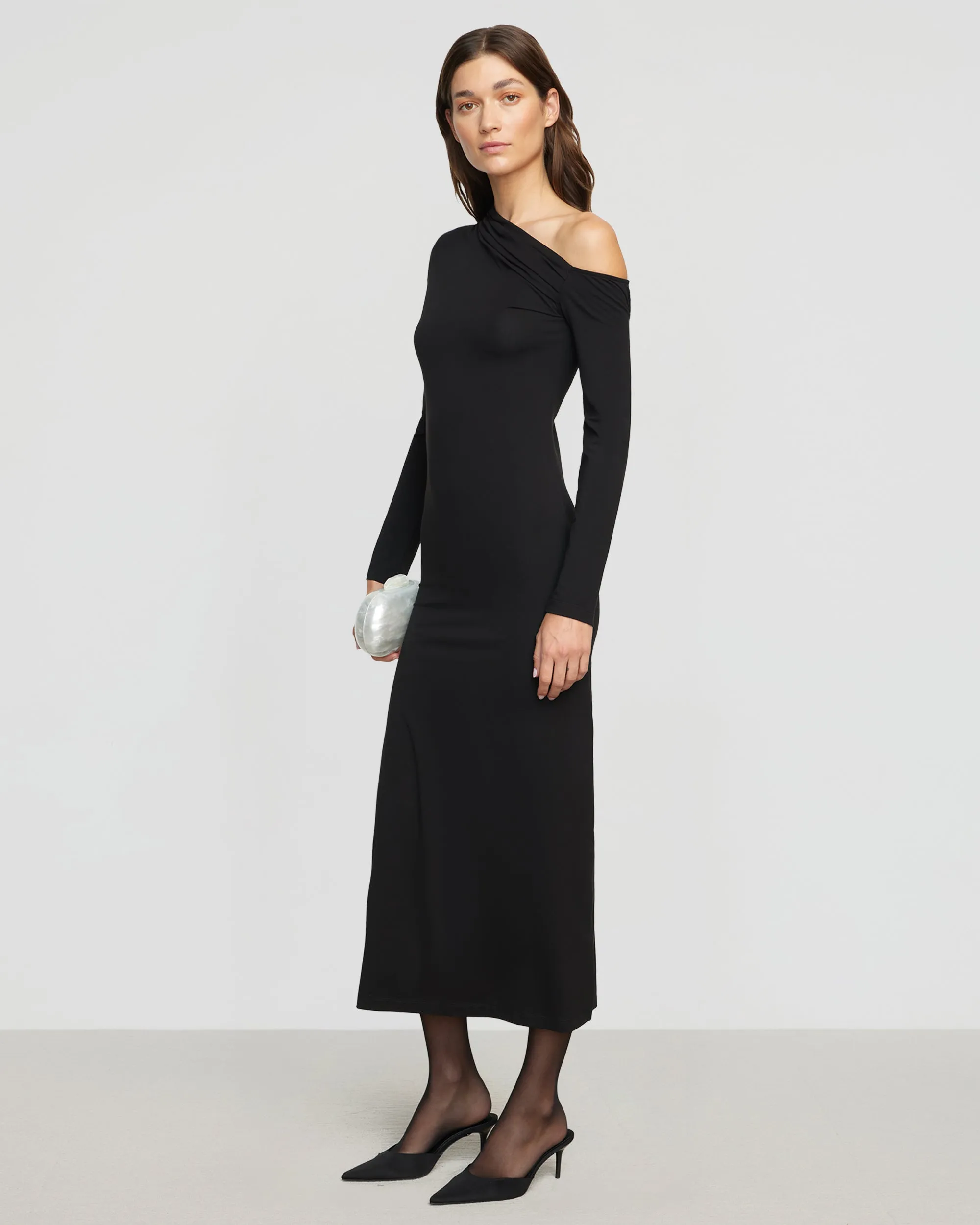 Alina Off-Shoulder Jersey Dress