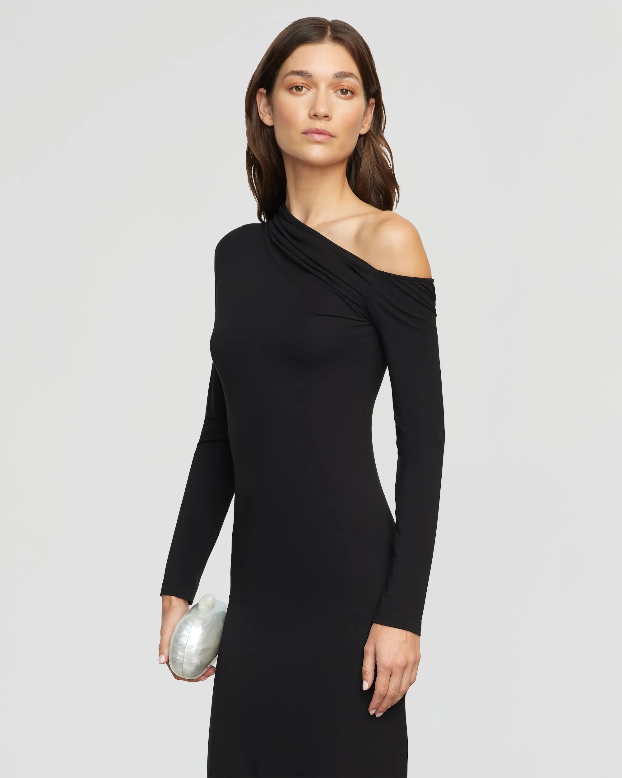 Alina Off-Shoulder Jersey Dress