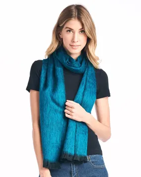 Alpaca Scarf - Midnight Turquoise