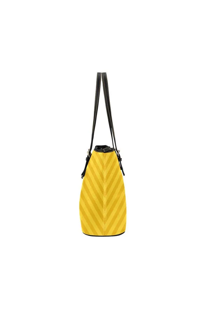 Amber Chevron Leather Tote Bag/Small (Model 1651)