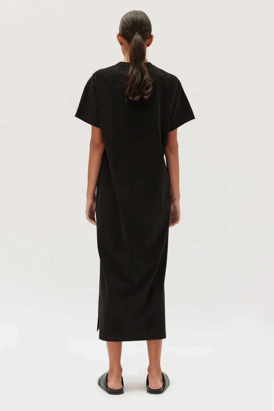 Assembly Label Slone Jersey Tee Dress - Black