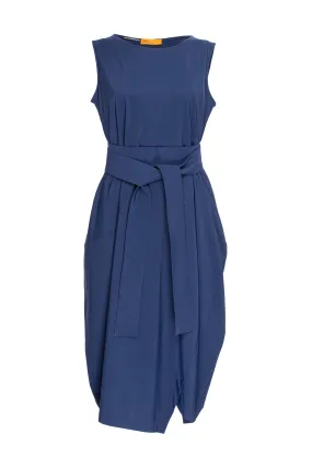 Asymmetric Panel Singlet Dress - Indigo Jersey 6069