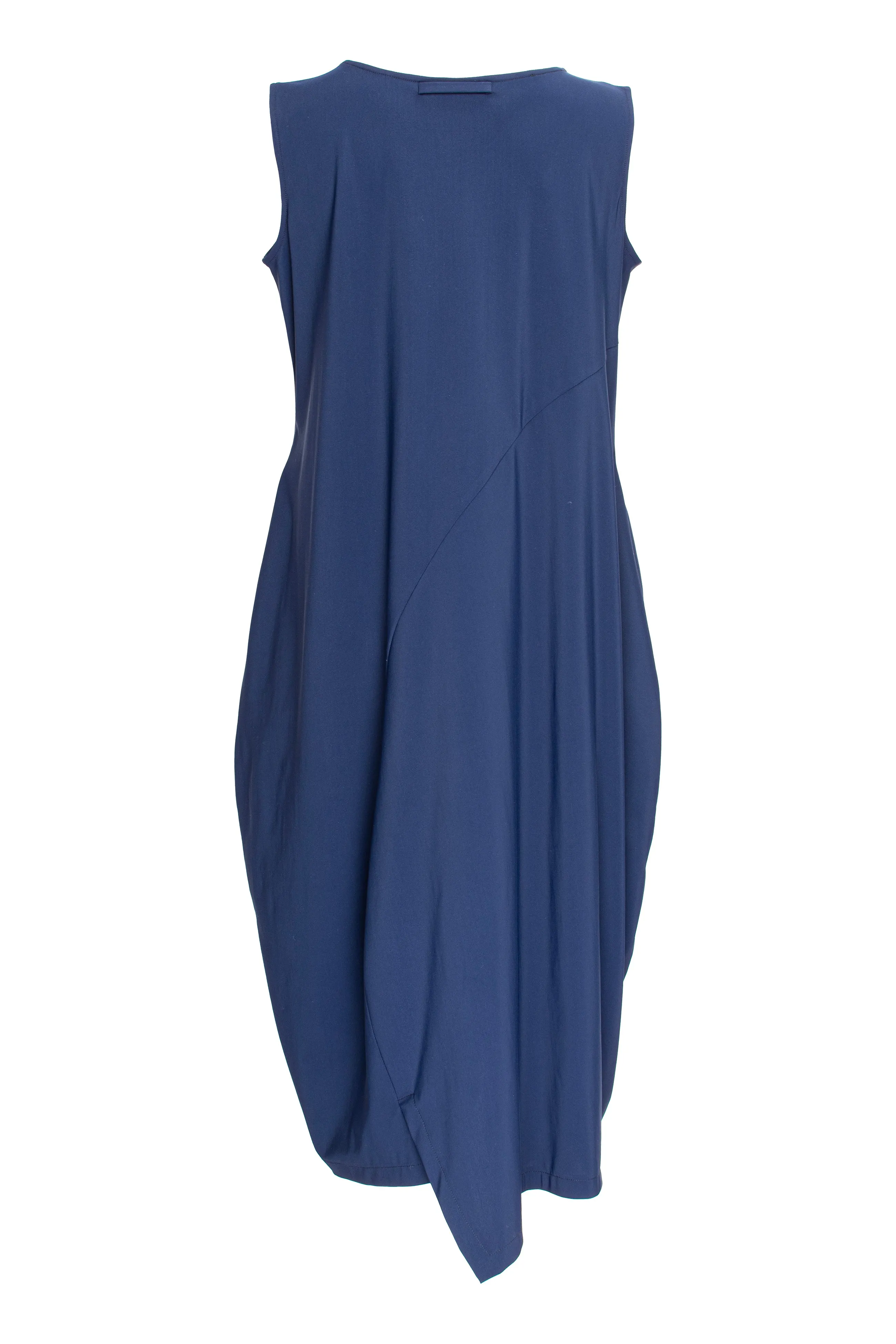 Asymmetric Panel Singlet Dress - Indigo Jersey 6069