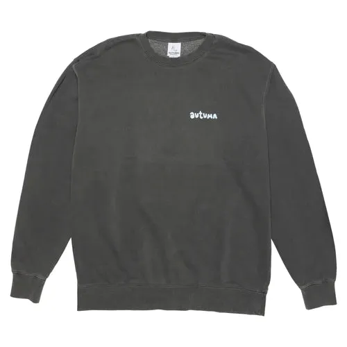 AUTUMN Peak Plant Crewneck Sweater Pigment Black