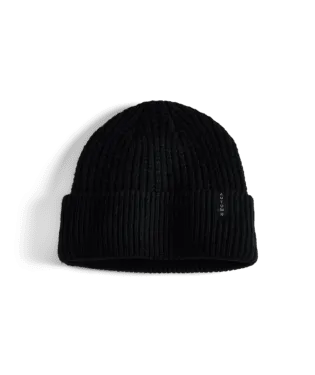 AUTUMN Wool Thermal Knit Beanie Black