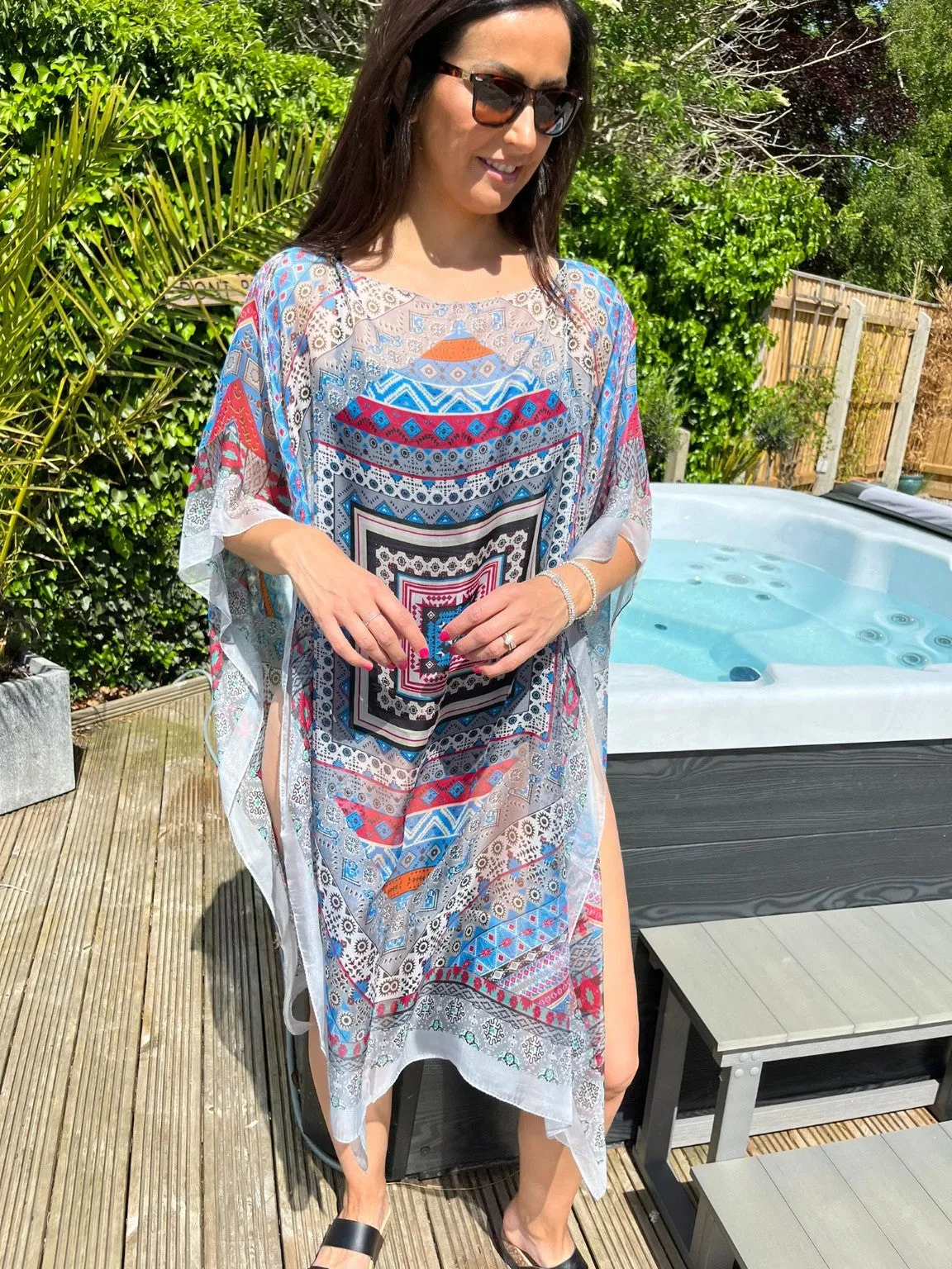 Aztec Sheer Cape Leanne