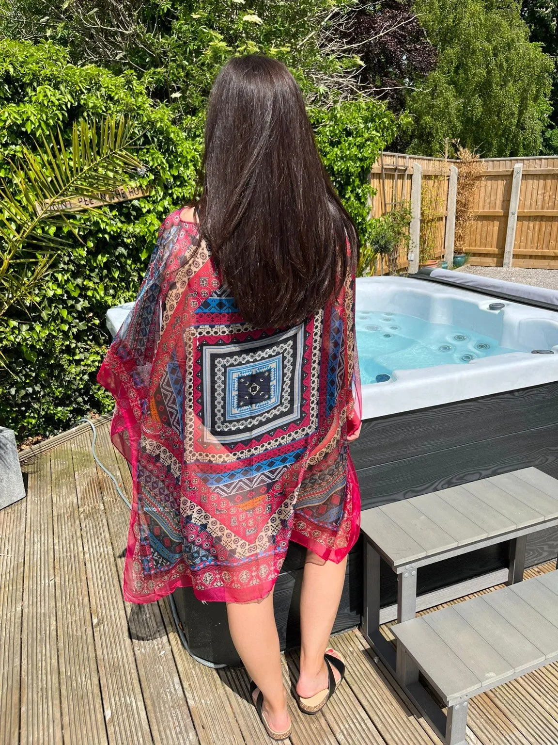 Aztec Sheer Cape Leanne