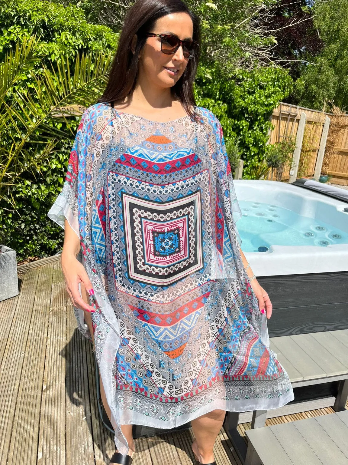 Aztec Sheer Cape Leanne