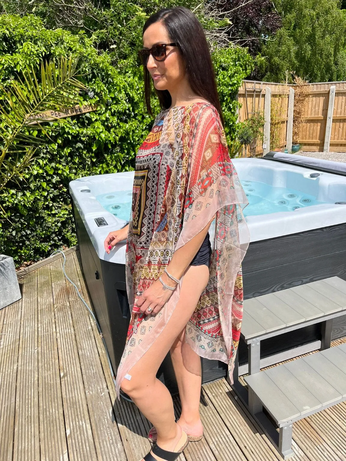 Aztec Sheer Cape Leanne