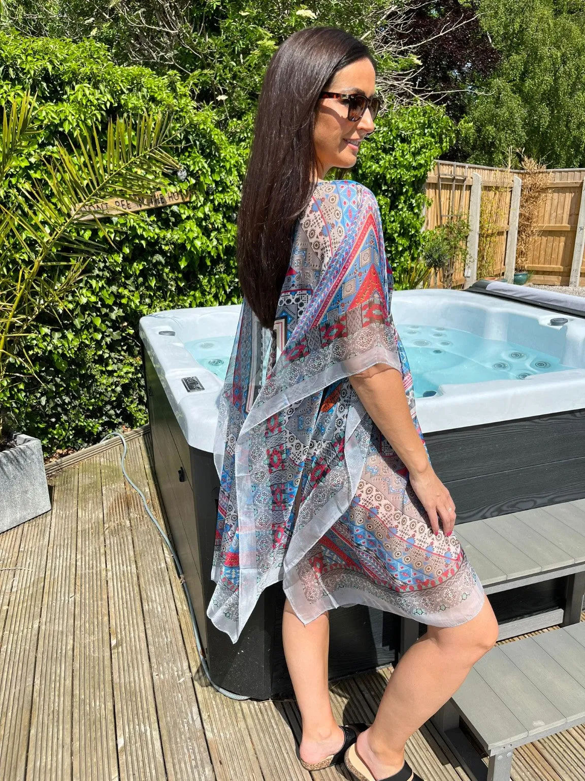 Aztec Sheer Cape Leanne