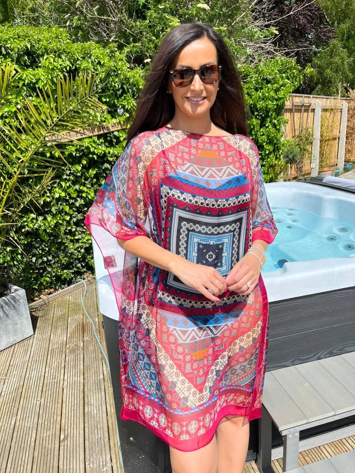 Aztec Sheer Cape Leanne