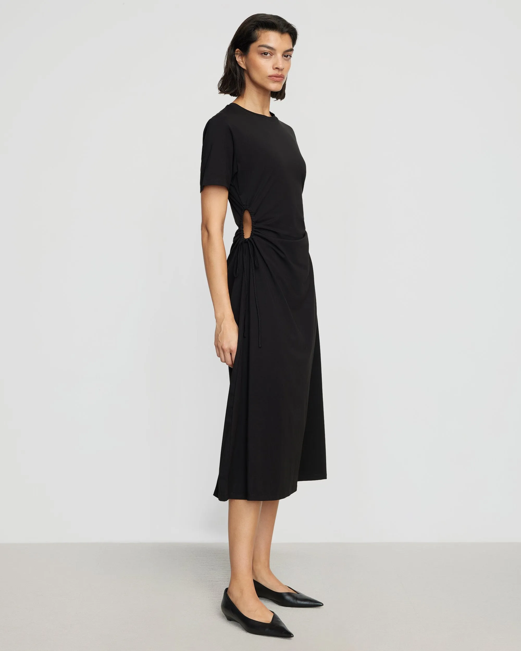 Bashir Open-Side Jersey Dress