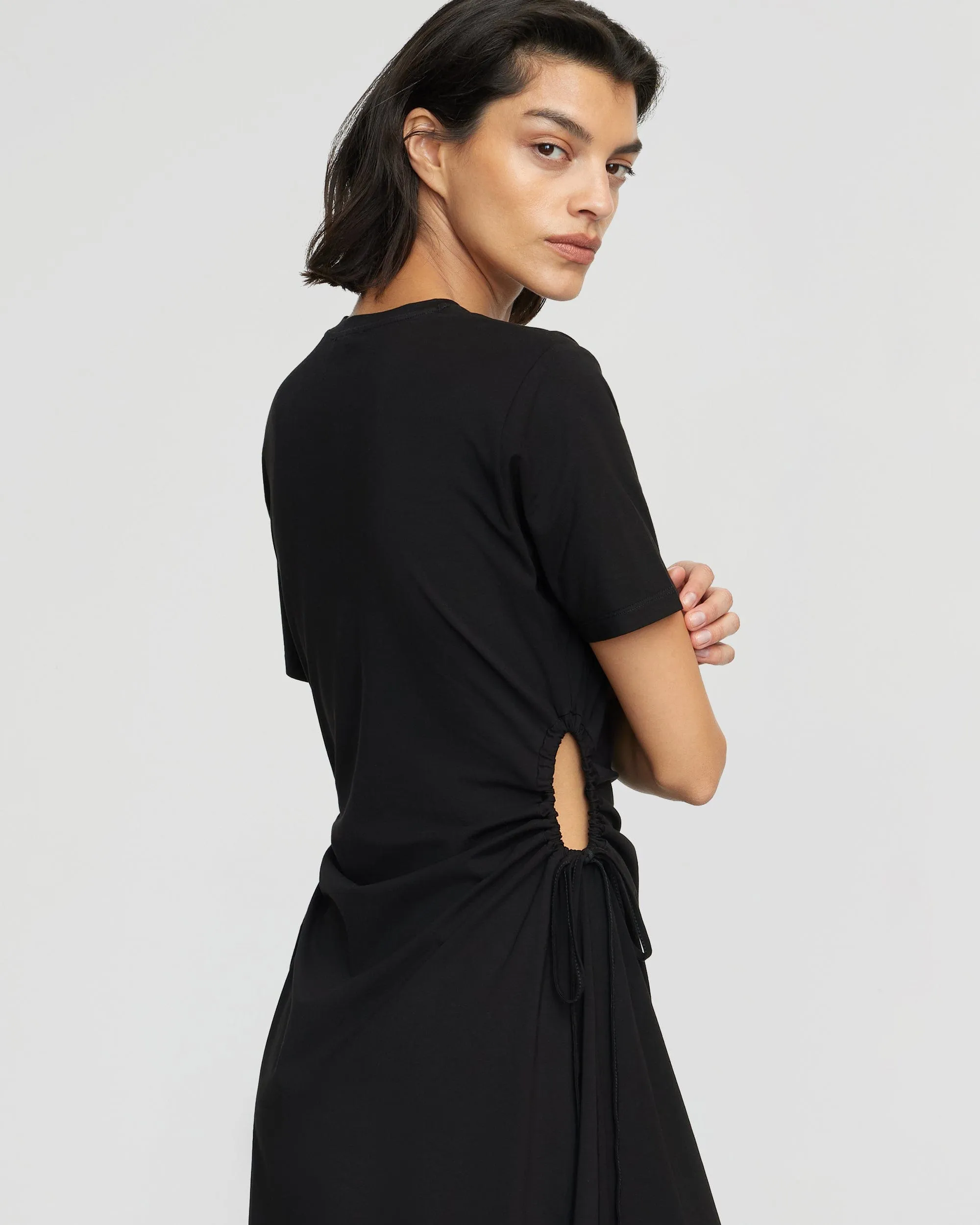 Bashir Open-Side Jersey Dress