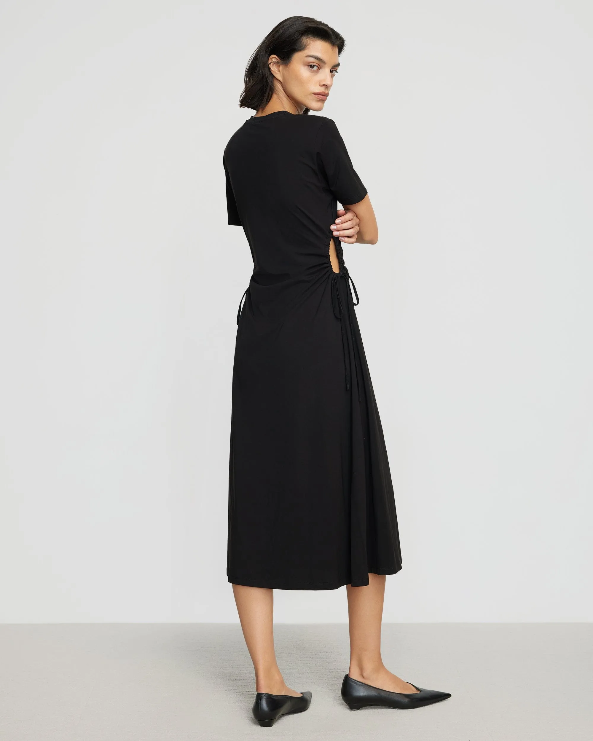 Bashir Open-Side Jersey Dress