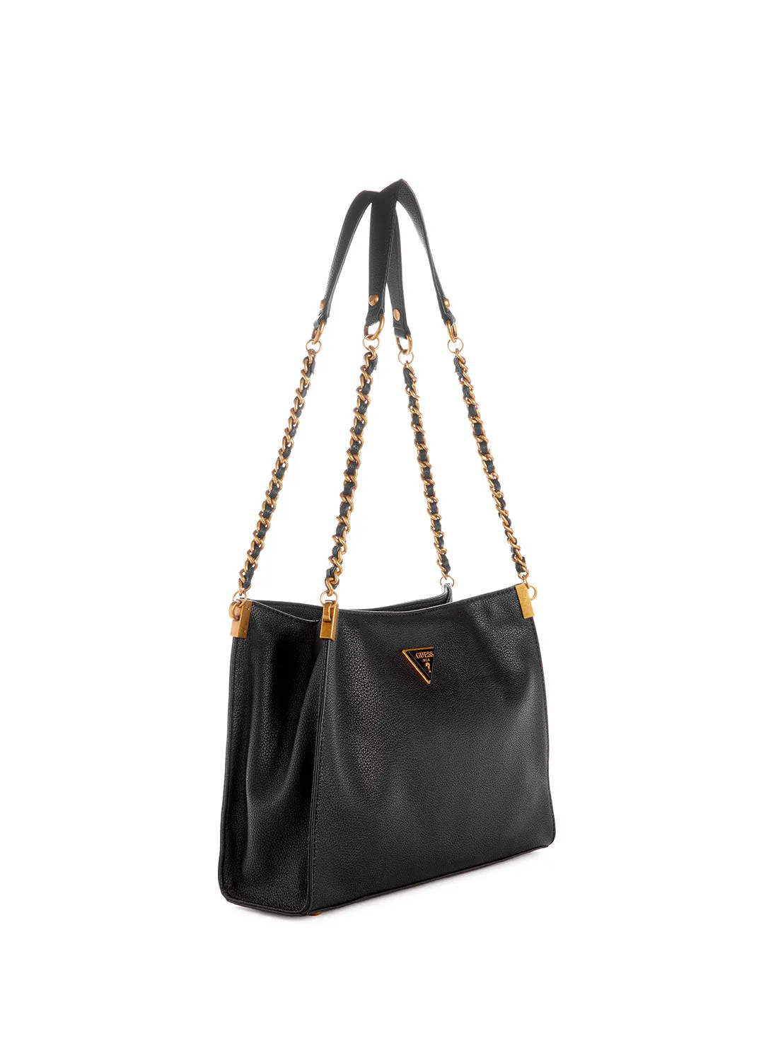 Black Maranta Small Shoulder Satchel Bag