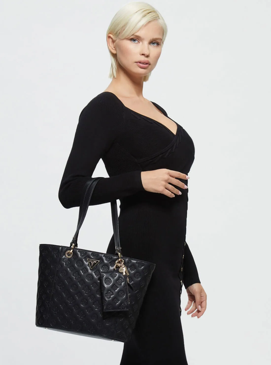 Black Noelle La Femme Small Tote Bag