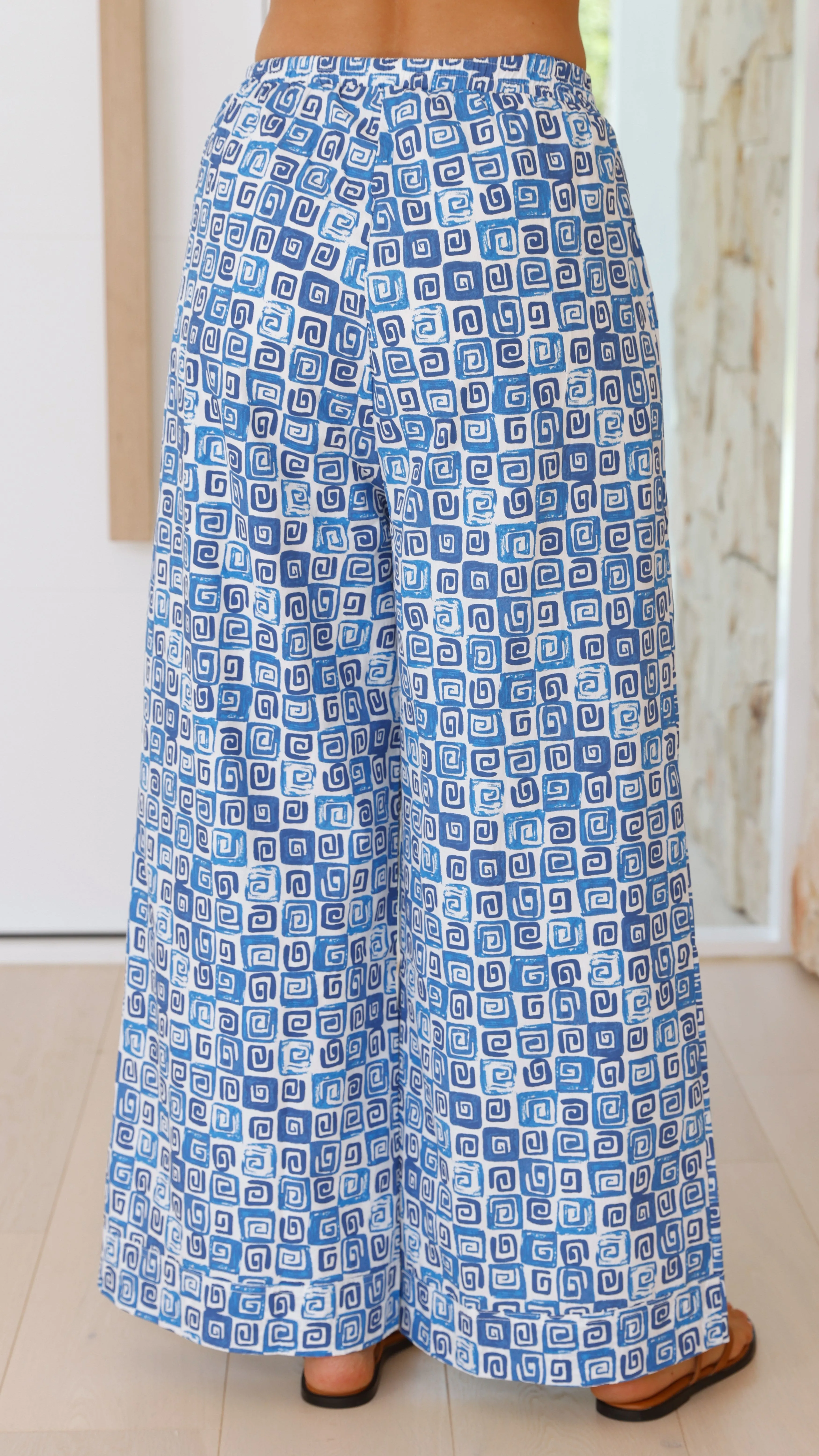 Calypso Pants - Ocean Print