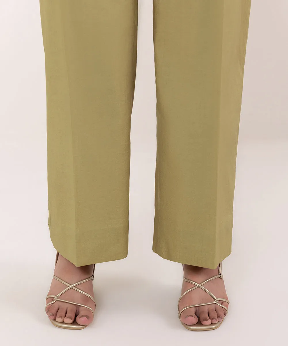 Cambric Straight Pants