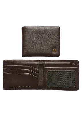 Cape Vegan Leather Wallet - Brown