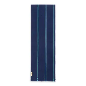 Cashmere & Merino Wool Scarf - Blue Stripe