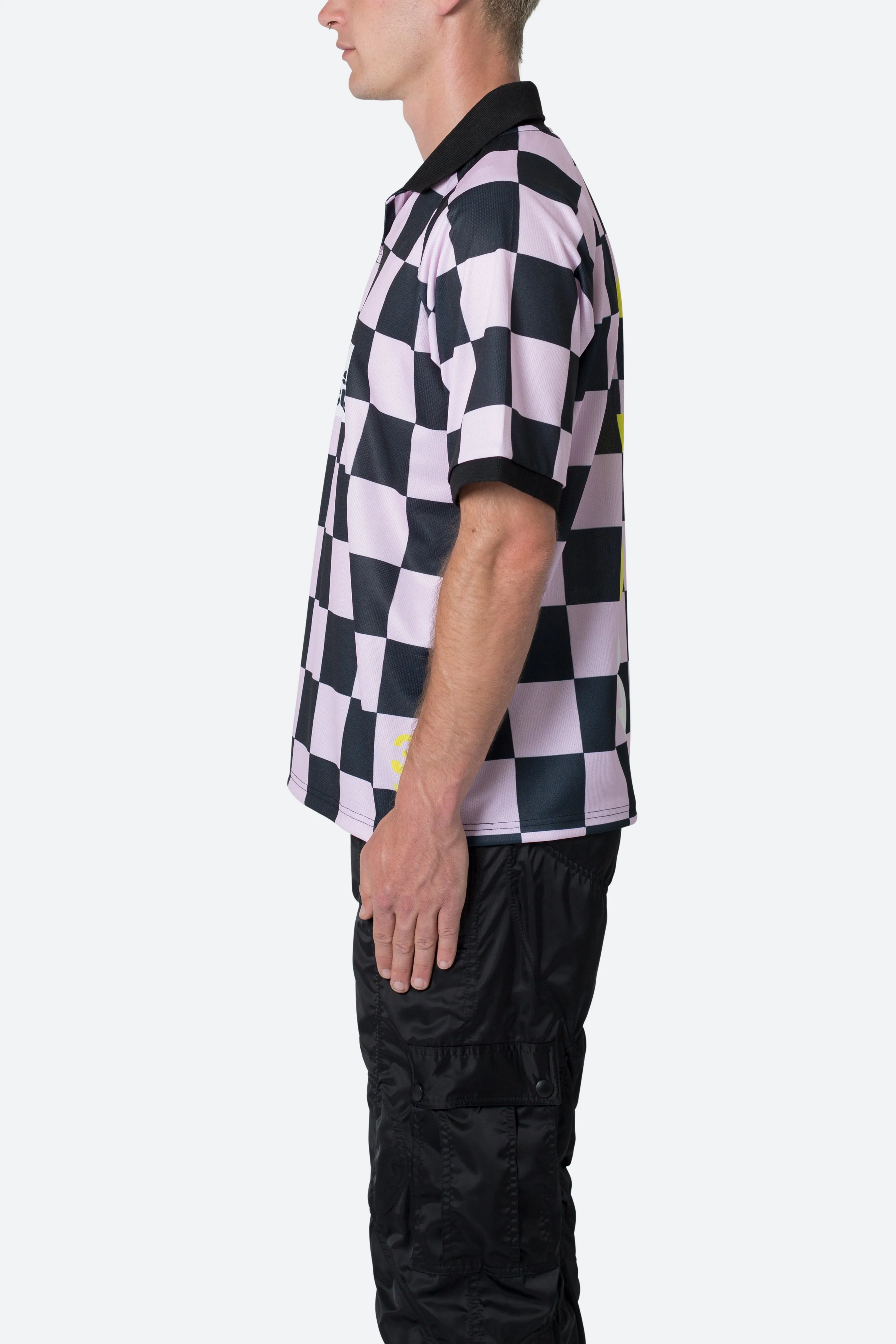 Checkered Jersey - Pink