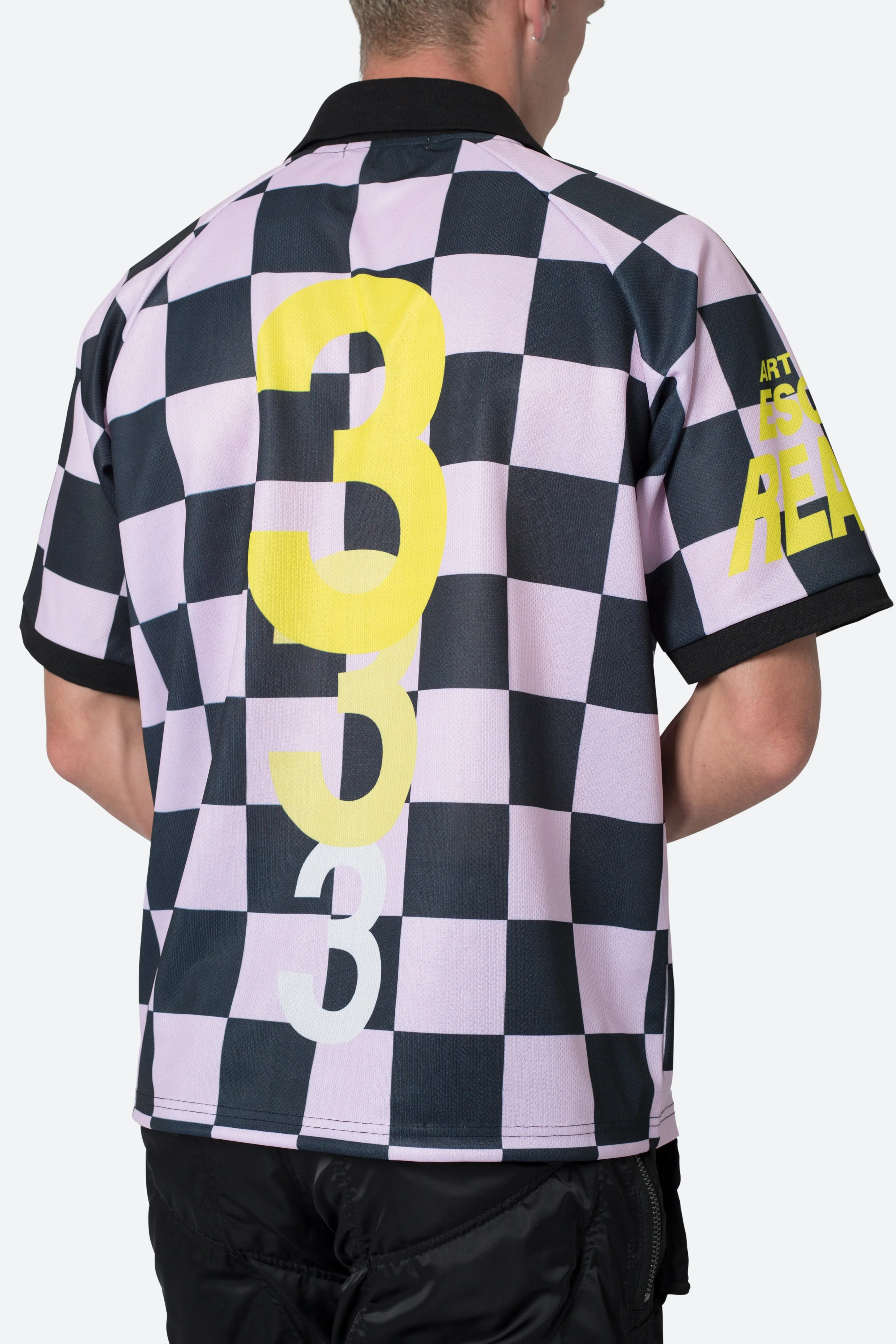 Checkered Jersey - Pink