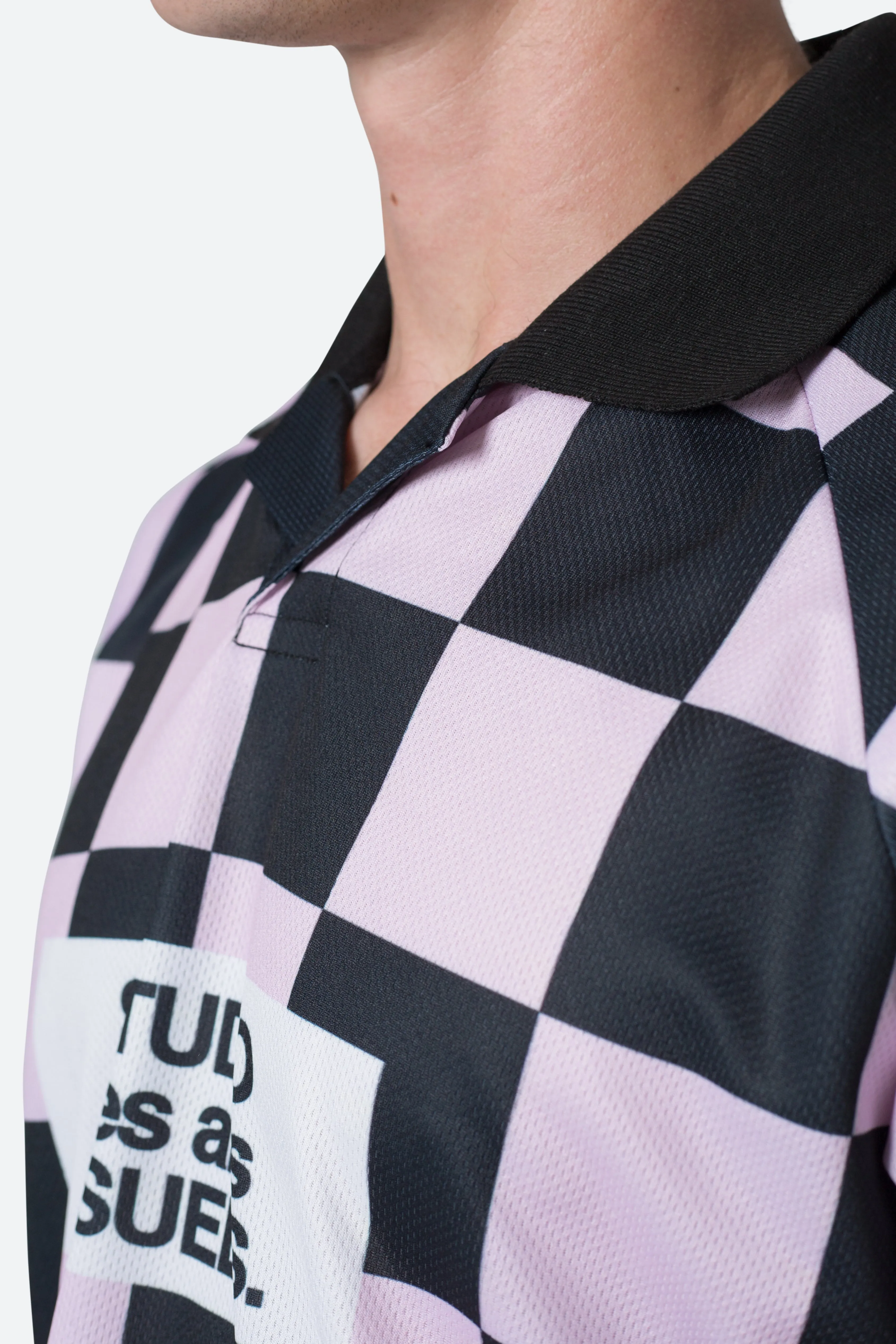 Checkered Jersey - Pink