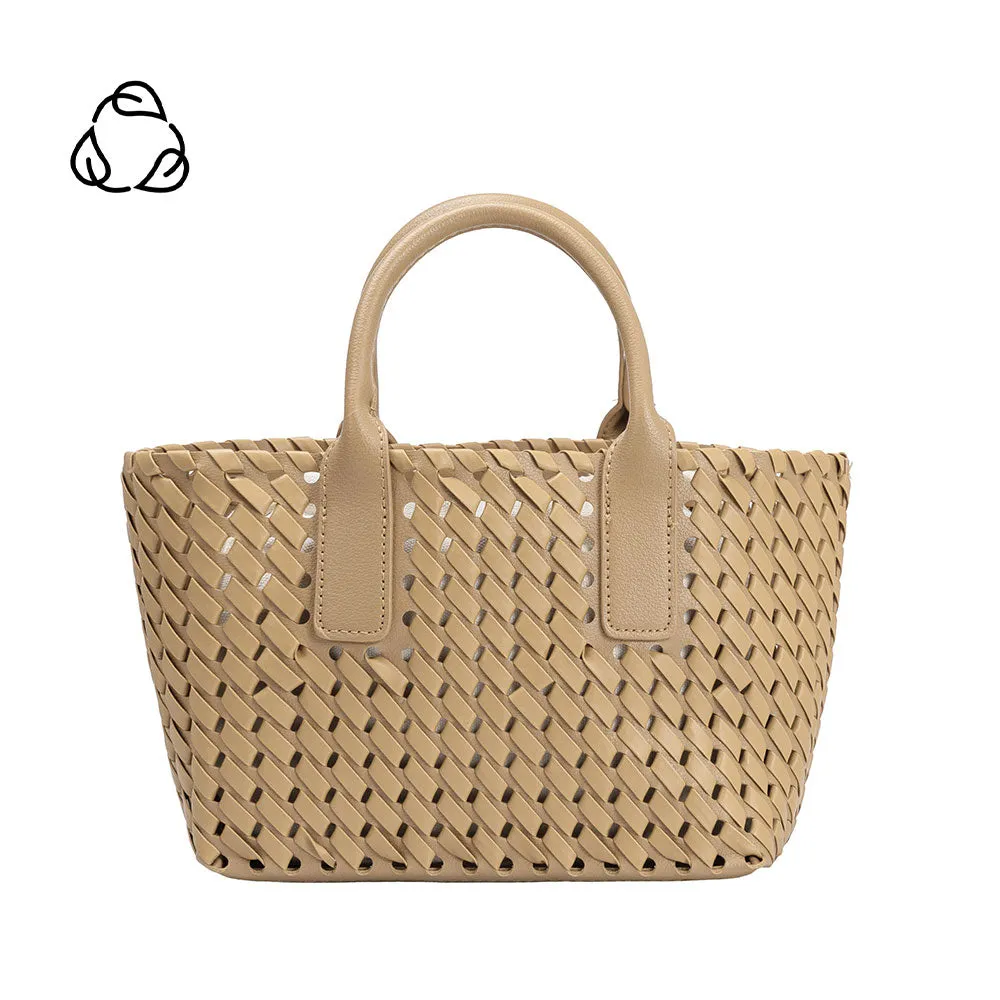 Chloe Tan Small Recycled Vegan Top Handle Bag - FINAL SALE