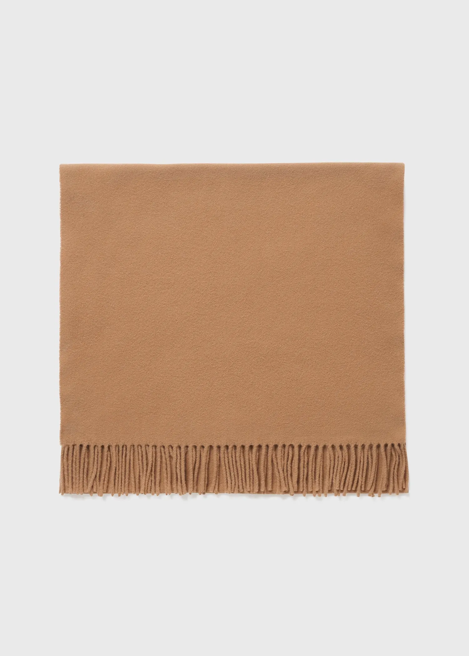 Classic wool scarf camel