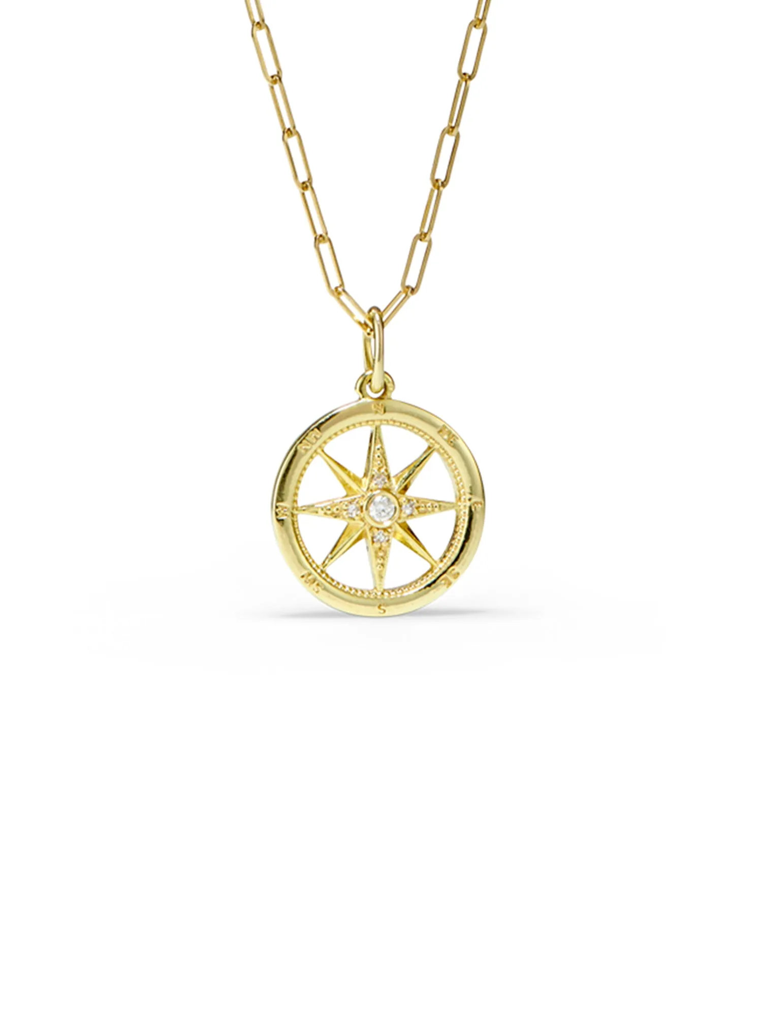 Compass Diamond Necklace