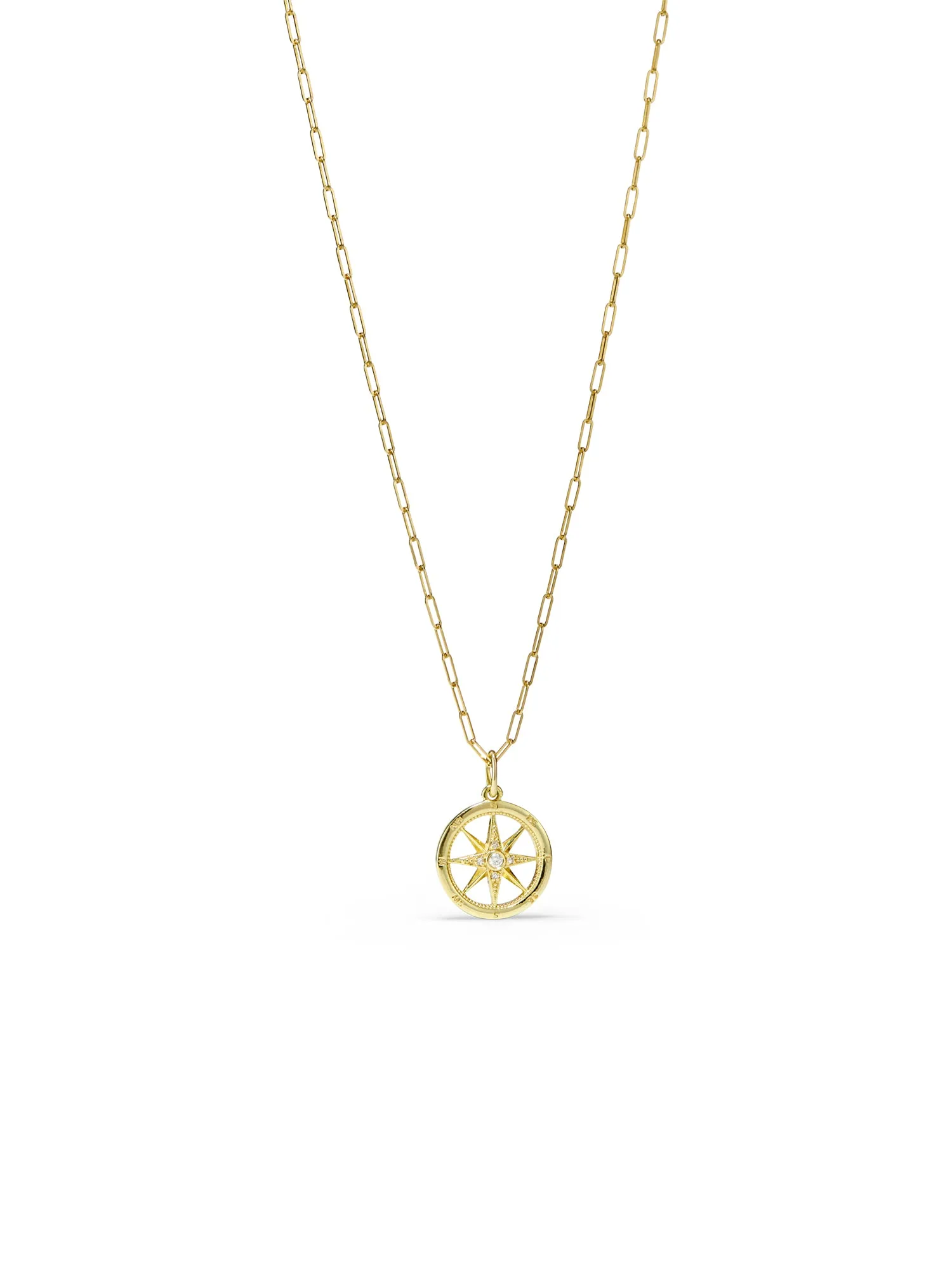 Compass Diamond Necklace