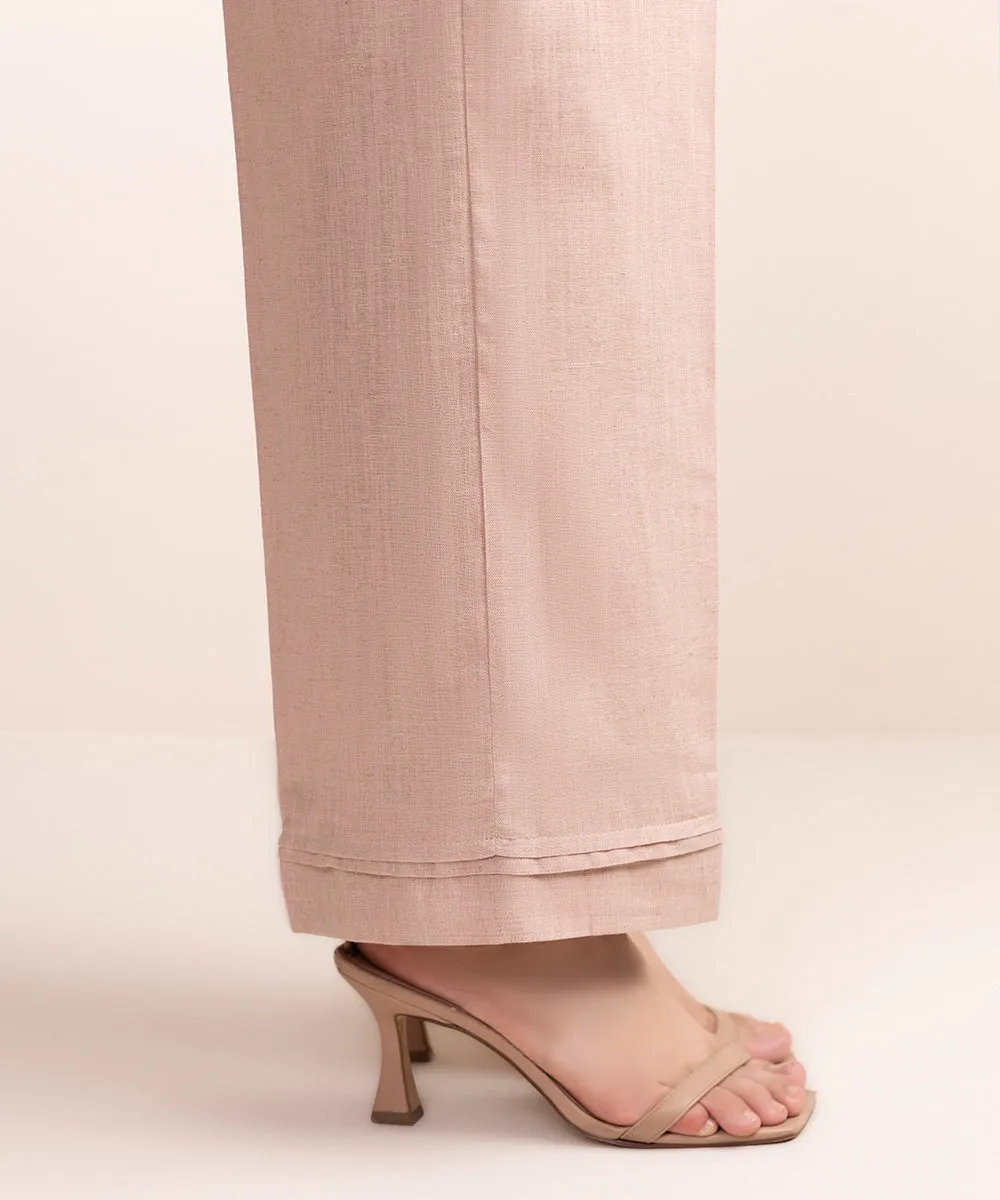 Cotton Linen Straight Pants