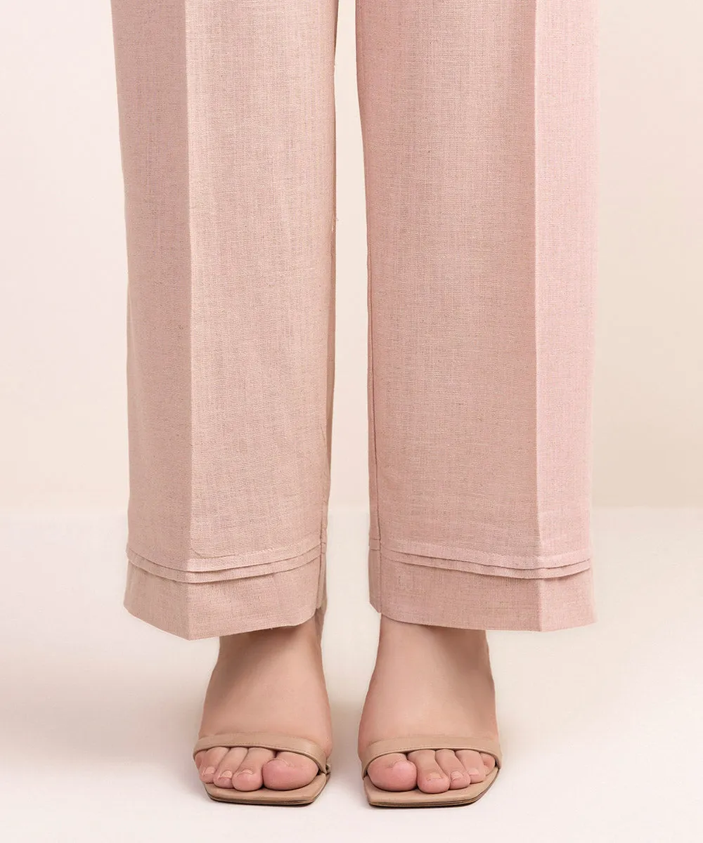 Cotton Linen Straight Pants