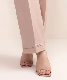 Cotton Linen Straight Pants