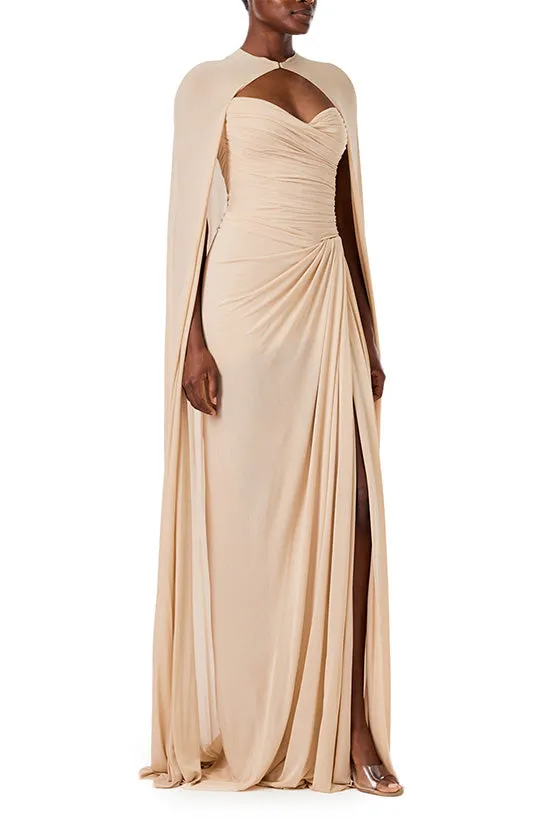 Floor Length Jersey Cape