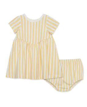 Focus Kids Yellow Stripe Jersey Dress Set(12M-24M)