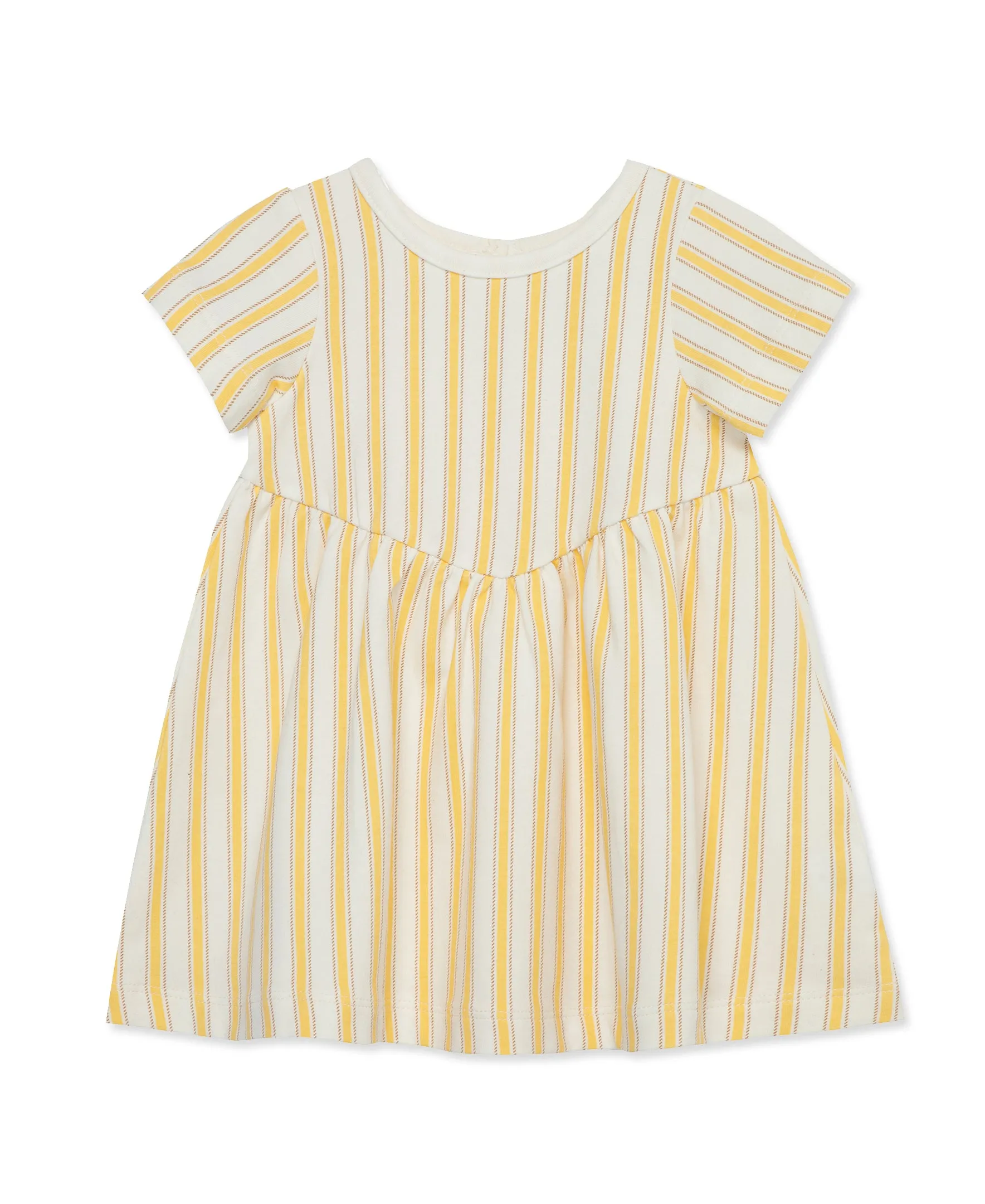 Focus Kids Yellow Stripe Jersey Dress Set(12M-24M)