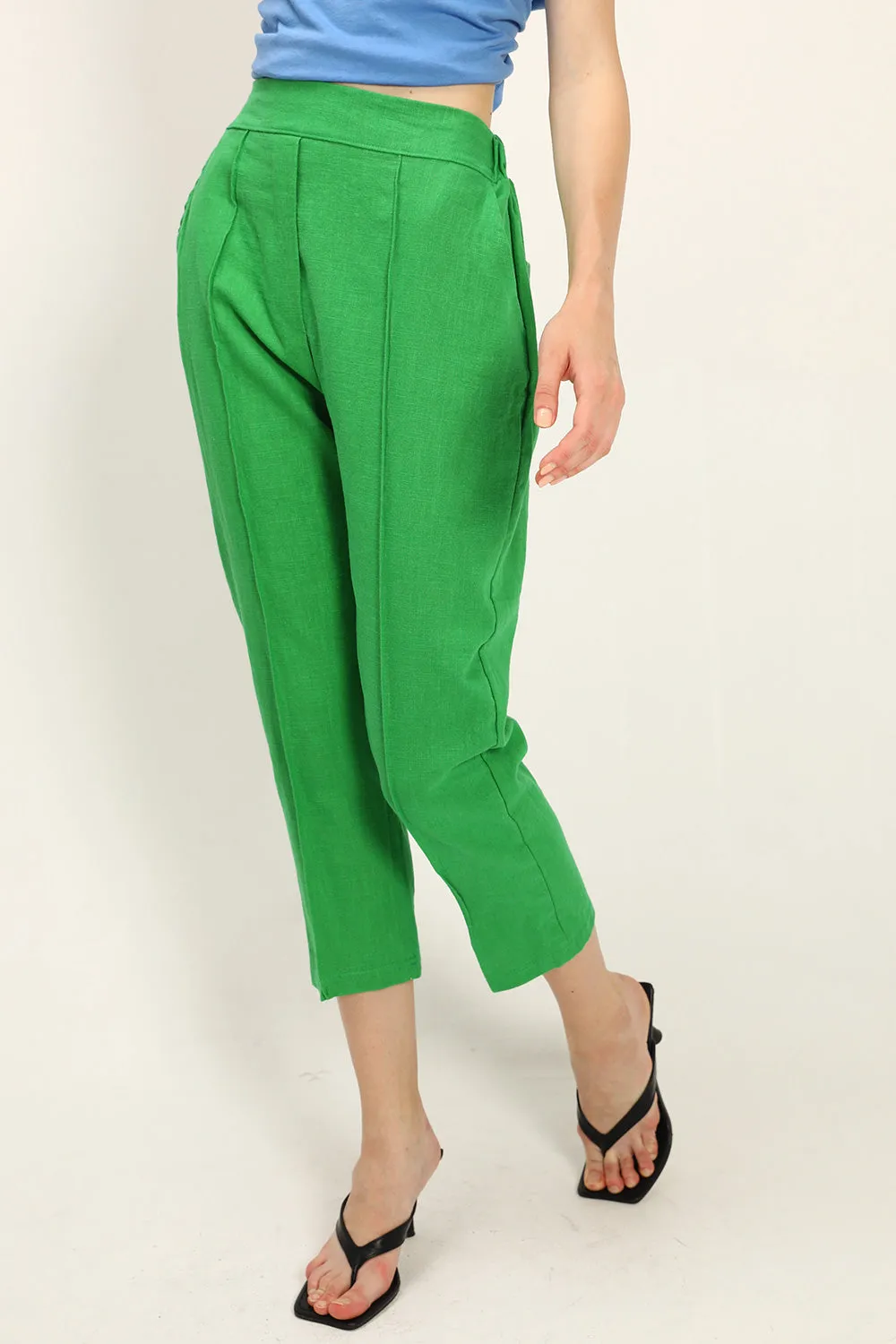 Gianna Linen Cigarette Pants