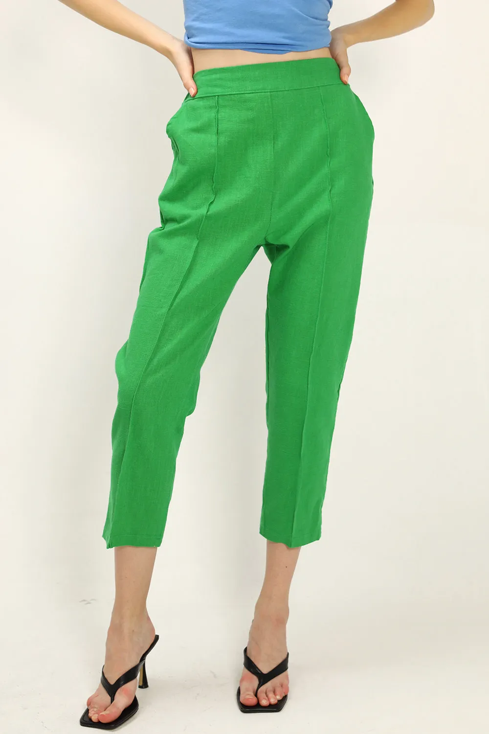 Gianna Linen Cigarette Pants