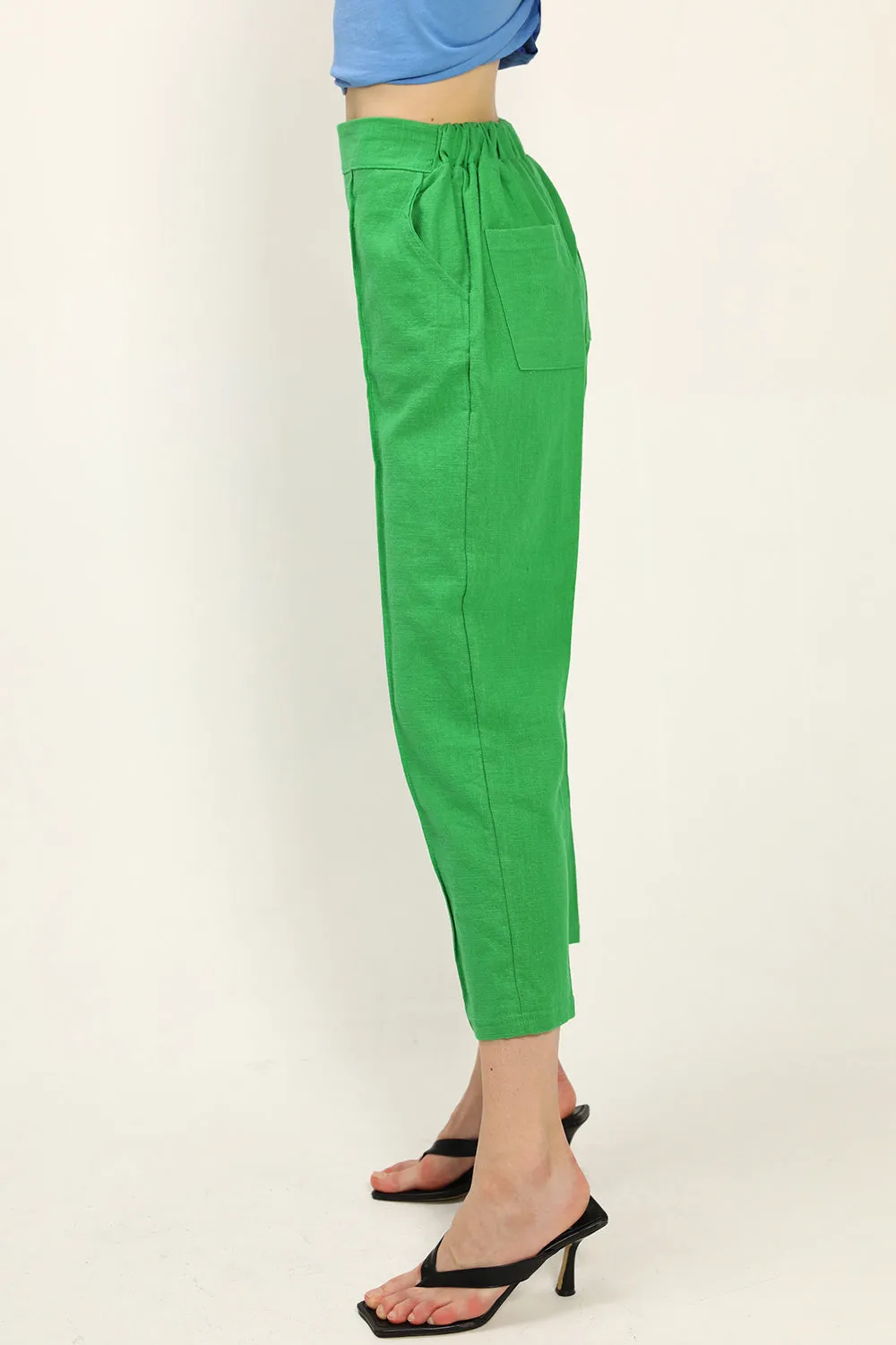 Gianna Linen Cigarette Pants