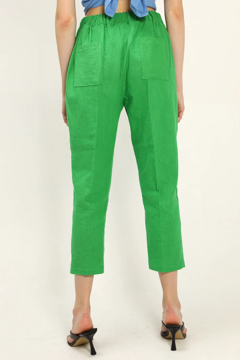 Gianna Linen Cigarette Pants