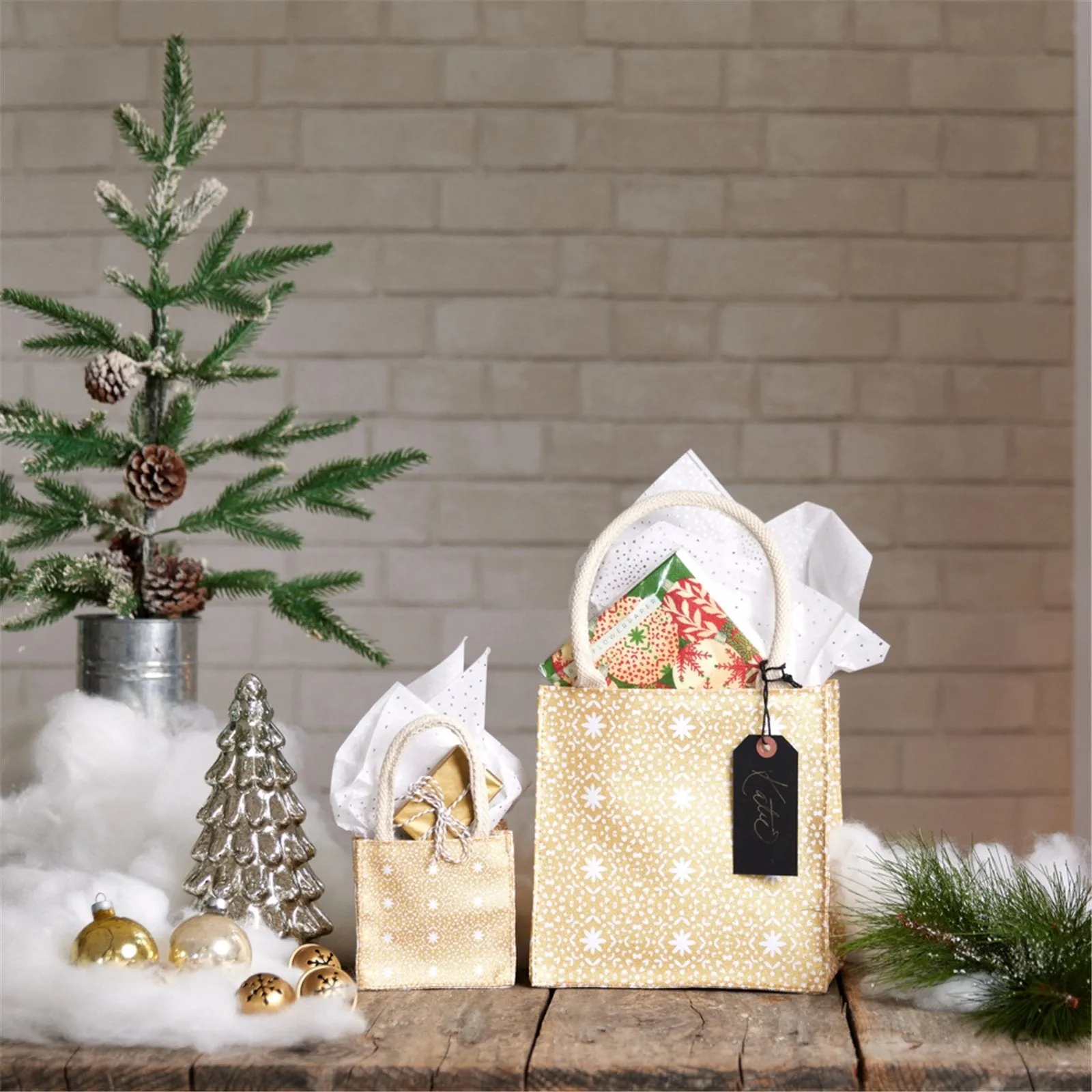 Golden Flakes Small Reusable Itsy Bitsy Gift Bag