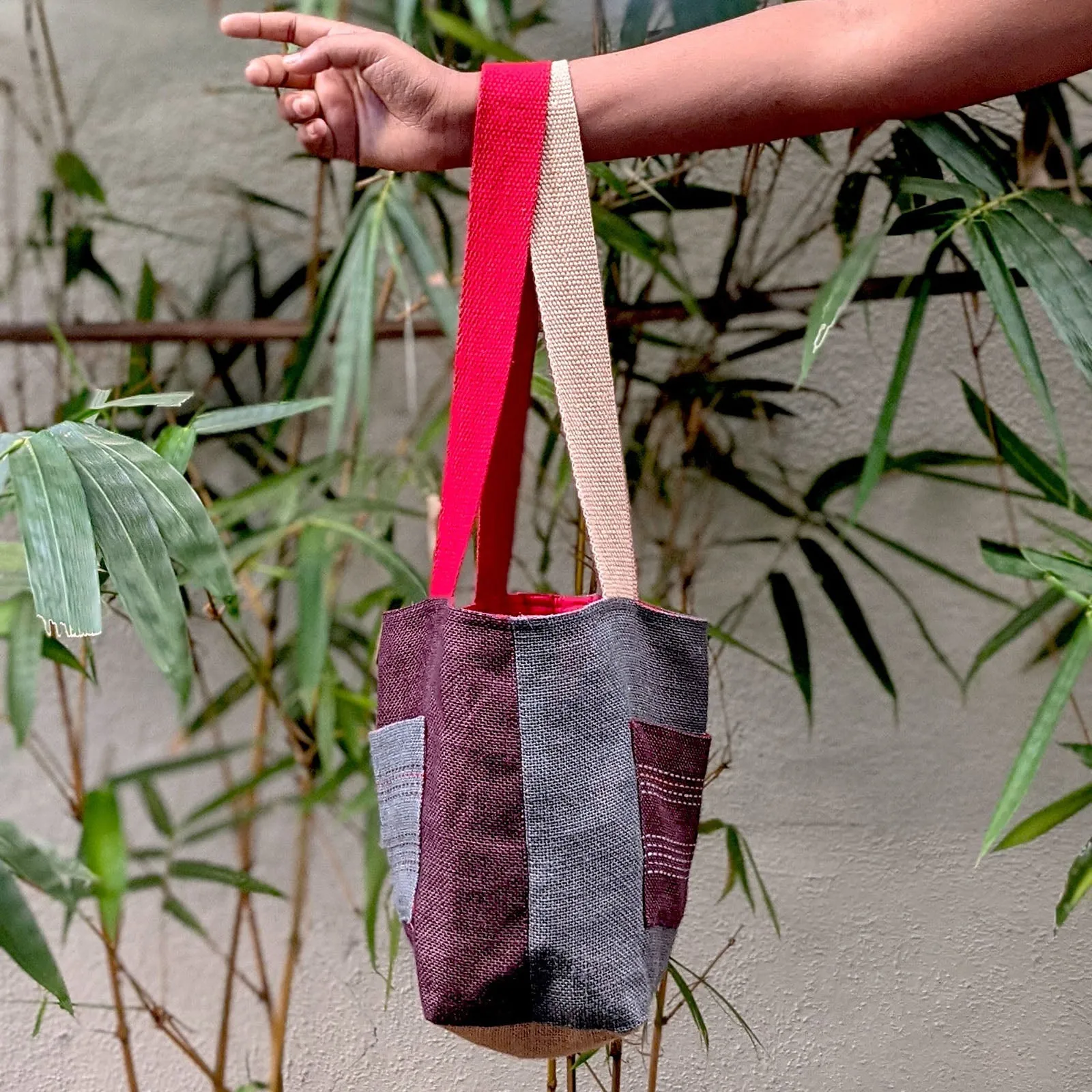 Ikat Lined Tote Small Bag