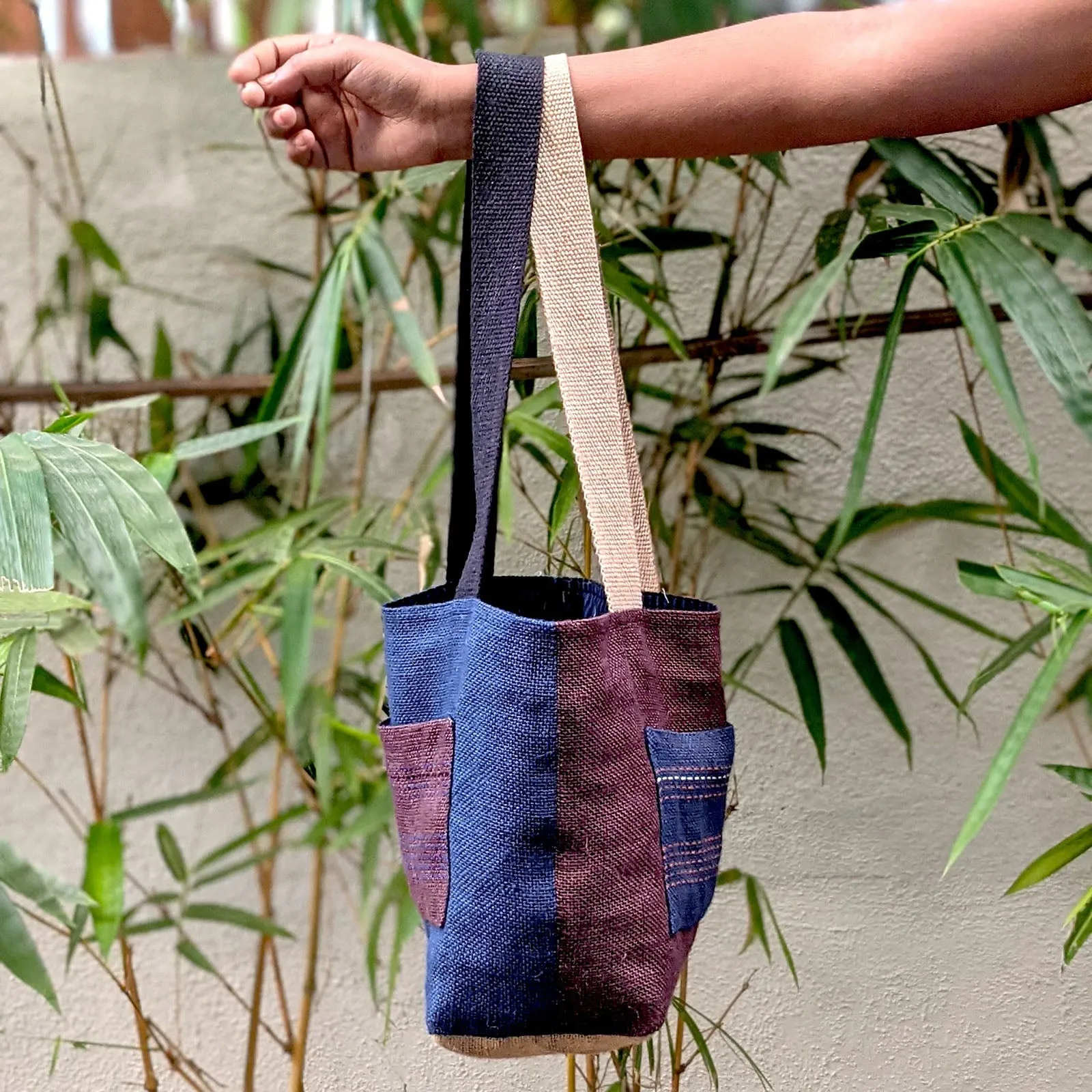 Ikat Lined Tote Small Bag