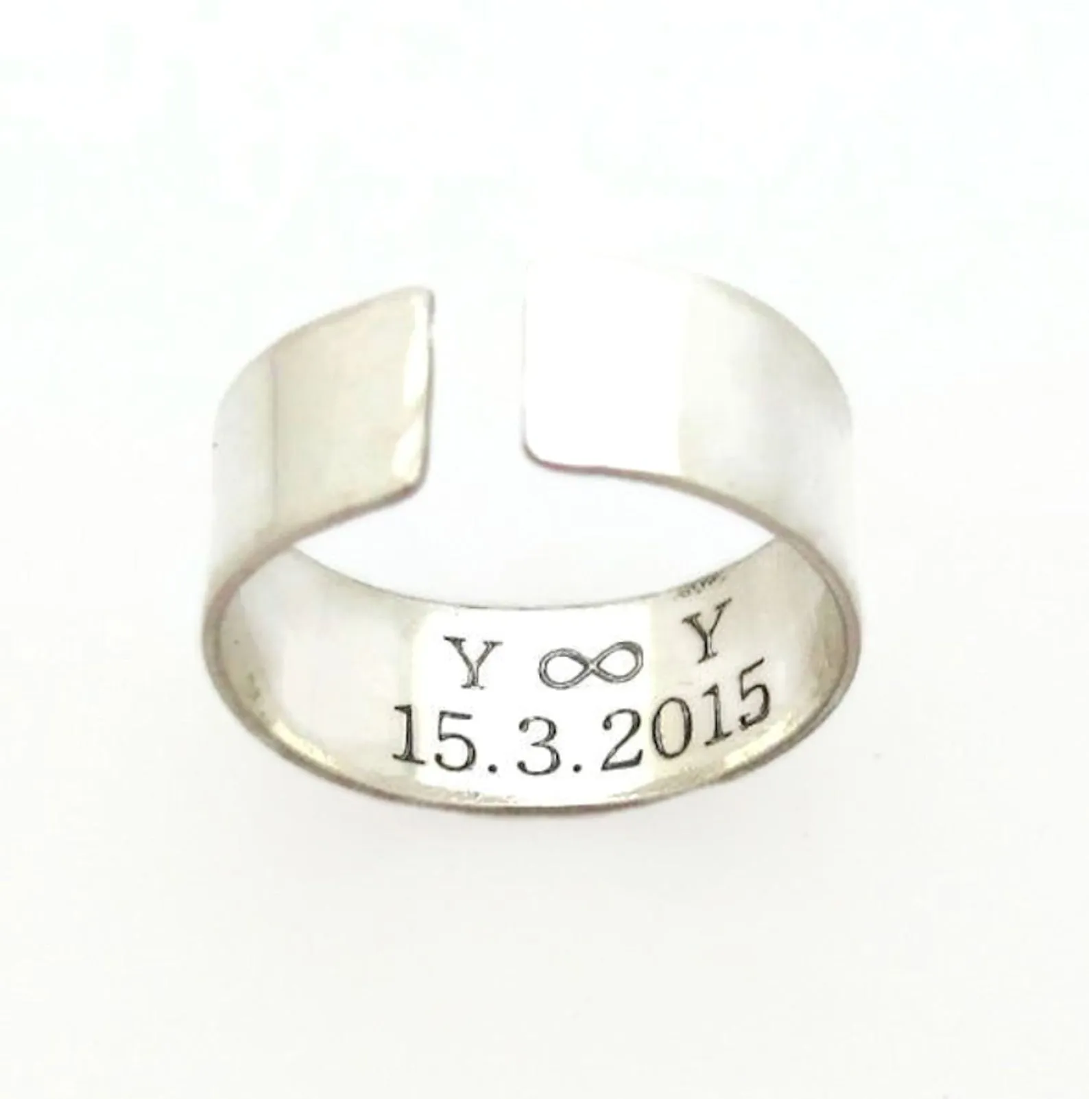 Inspirational Ring - Engraved Quote Ring