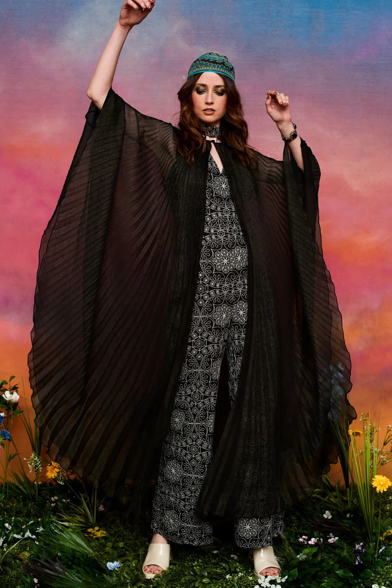 Into the Night Pleated Cape