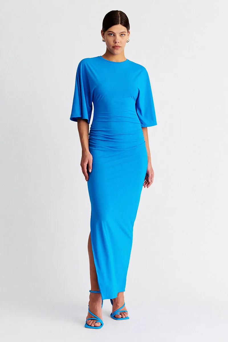 Ivy Cape Sleeve Maxi - Azure