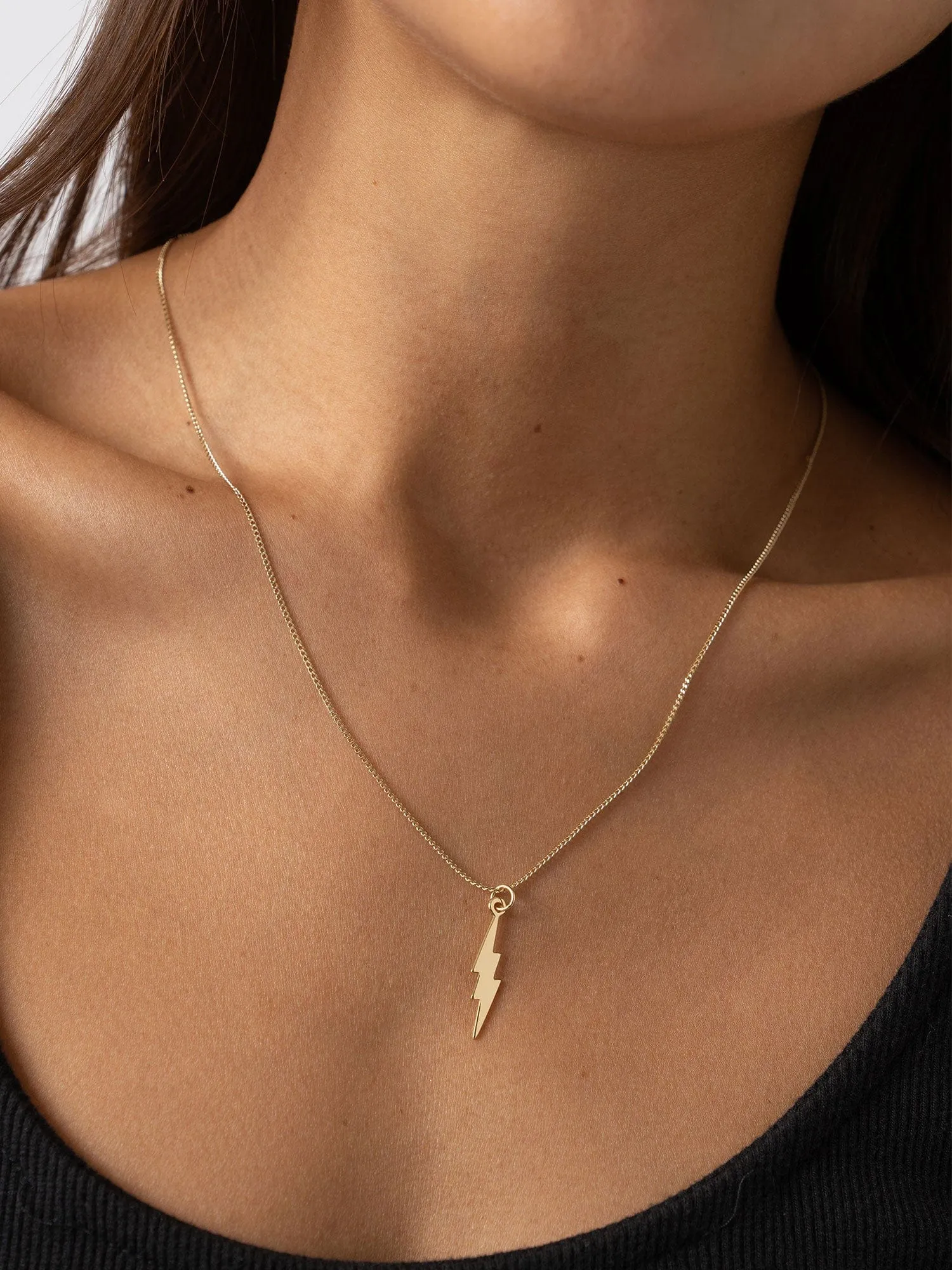 Lightning Necklace - Gold